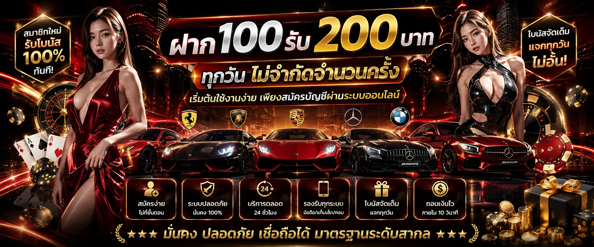 โปรโมชั่นสมาชิกใหม่ RIFT888 รับโบนัส 100%